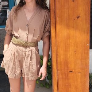 Mustard Seed Romper Taupe